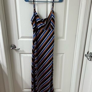 Striped Maxi Slip Dress